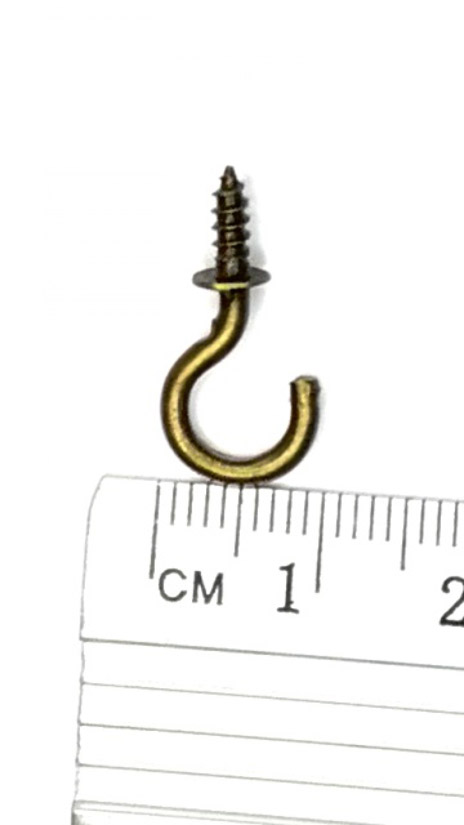 Гачок для ключниць В-212 стара латунь