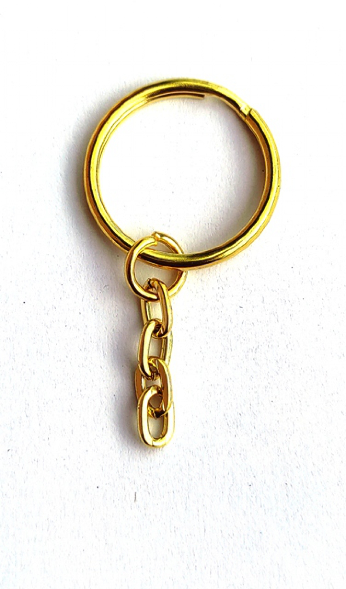 Заготовка брелка для ключів,золото (уп.10шт)