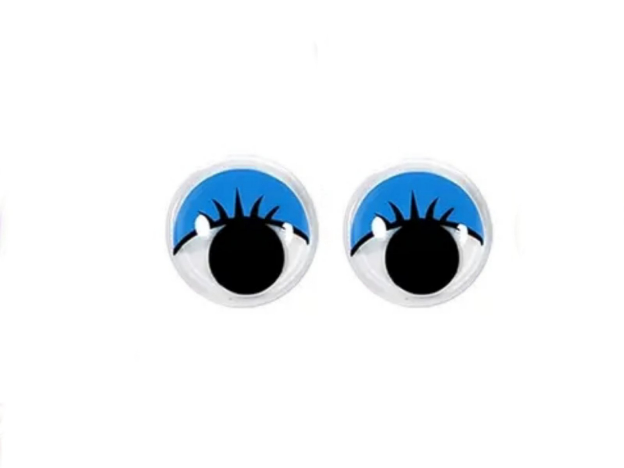 Глаза декоративные подвижны №32 голубые (уп. 10пар)