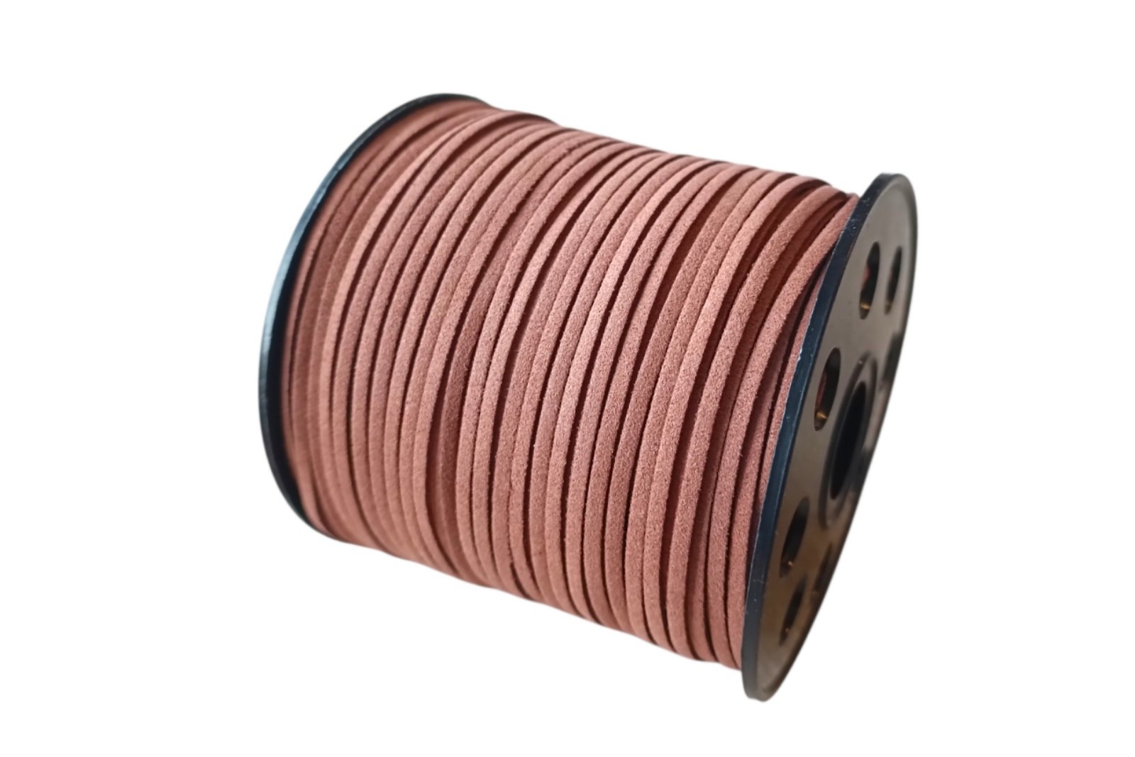 Замшевий коричневий шнур у котушці 90м