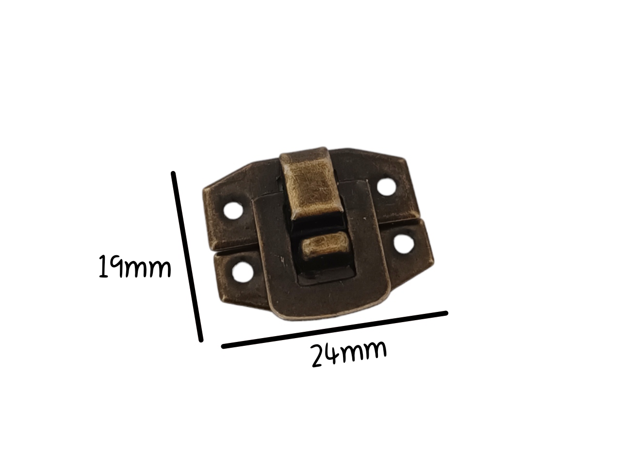 Замок А-012 старая латунь