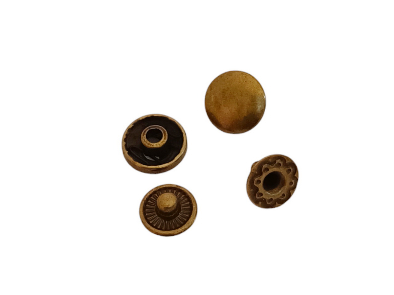 Кнопка 10мм антик