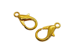 Замок-карабин С-306 карабин-коготь омара золото (уп.20шт)