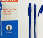 Ручка кулькова 555 синя(50шт)
