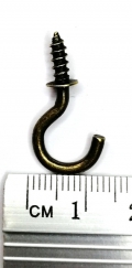 Крючок для ключницы В-213 старая латунь