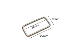 Рамка 45x20mm прямоугольная (KZK-05)