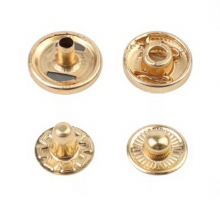 Кнопка 13 мм золото (уп.10шт.)