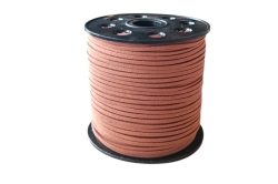 Замшевий коричневий шнур у котушці 90м