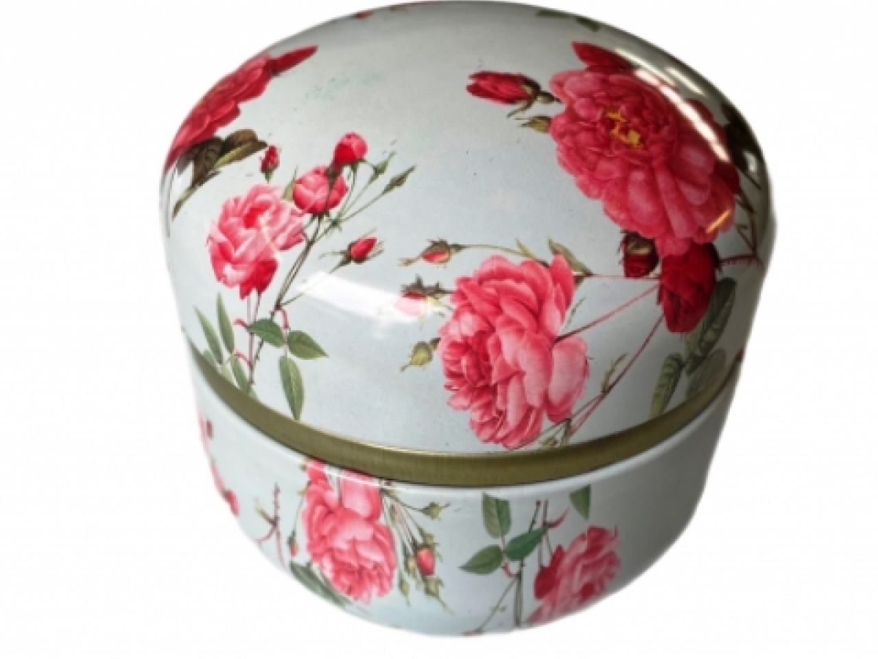 Металлическая подарочная коробочка с цветами