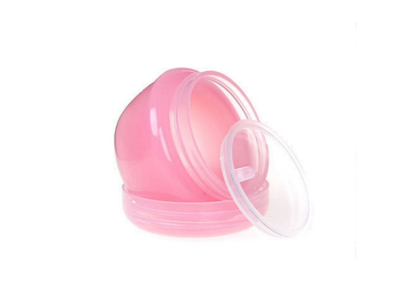 Баночка косметическая 20г с защитным диском розовая