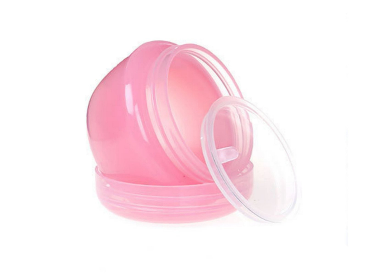 Баночка косметическая 30г с защитным диском розовая