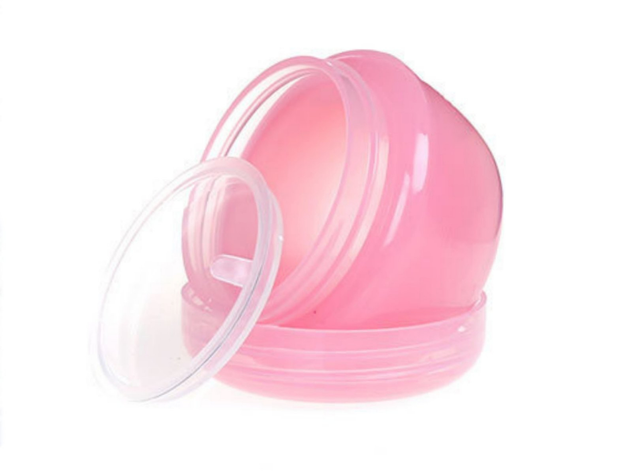 Баночка косметическая 50г с защитным диском розовая