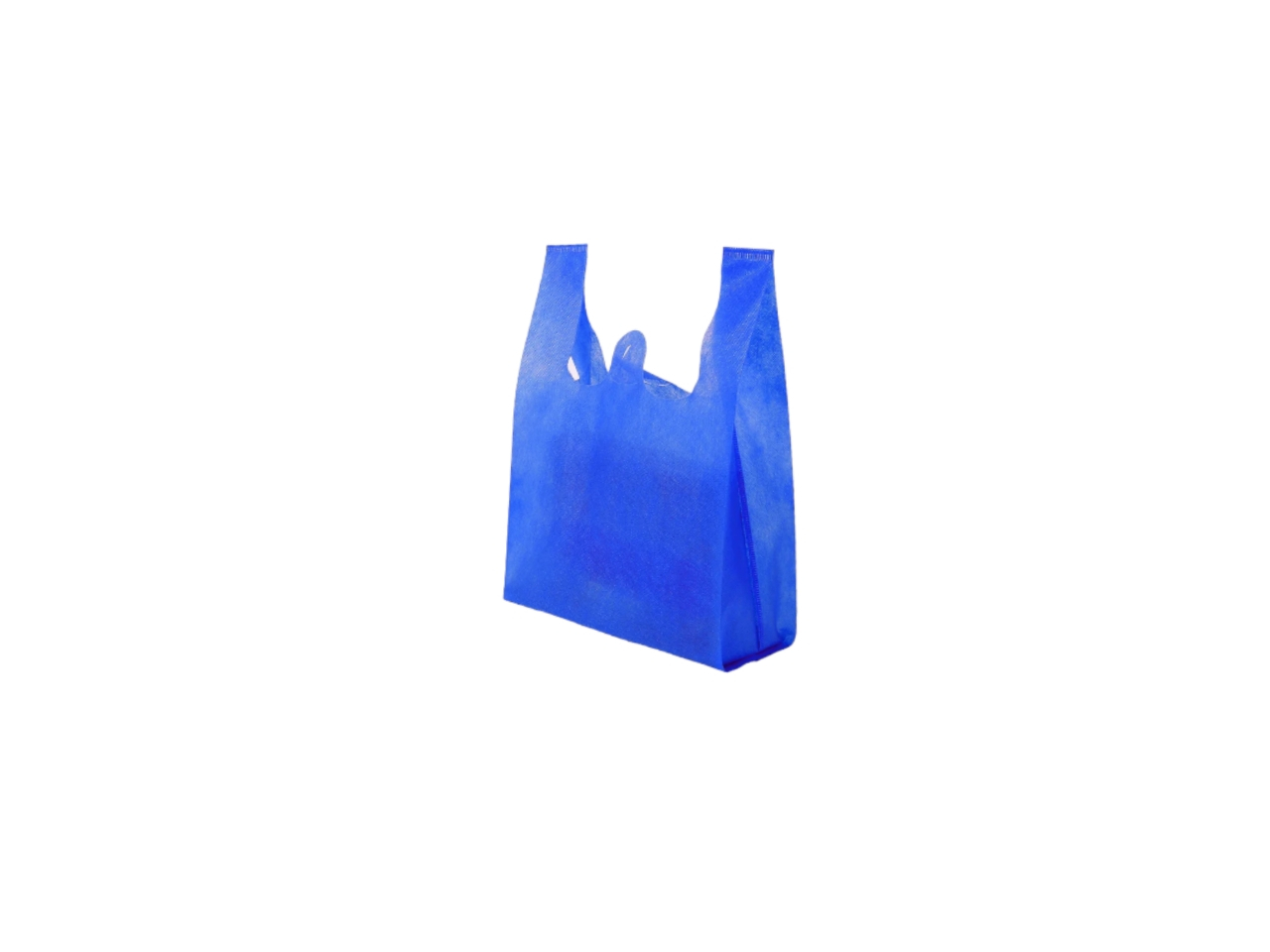 Еко сумка - майка зі спанбонду 18х31см синя