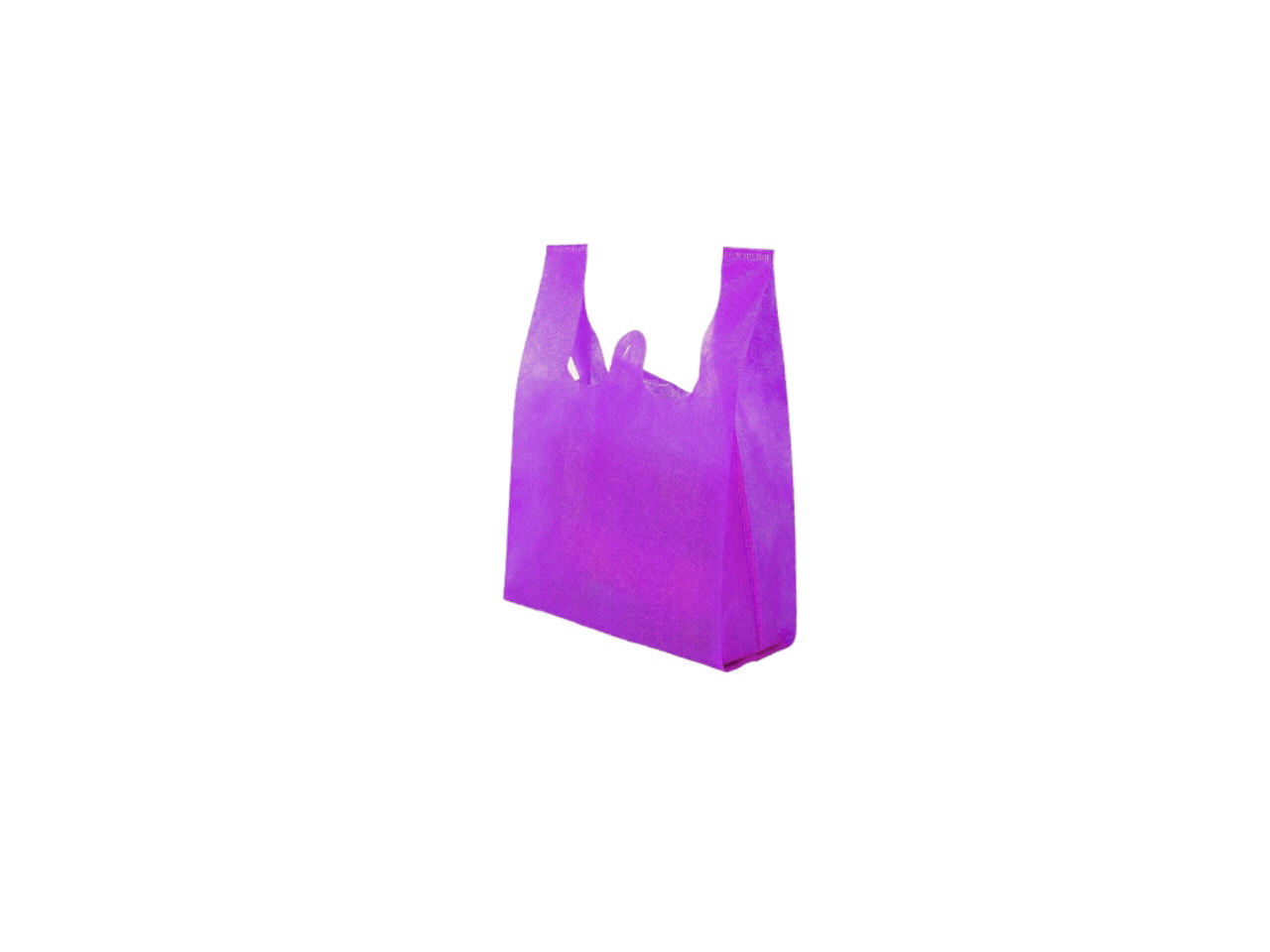 Еко сумка - майка зі спанбонду 23.5х34см фіолетова