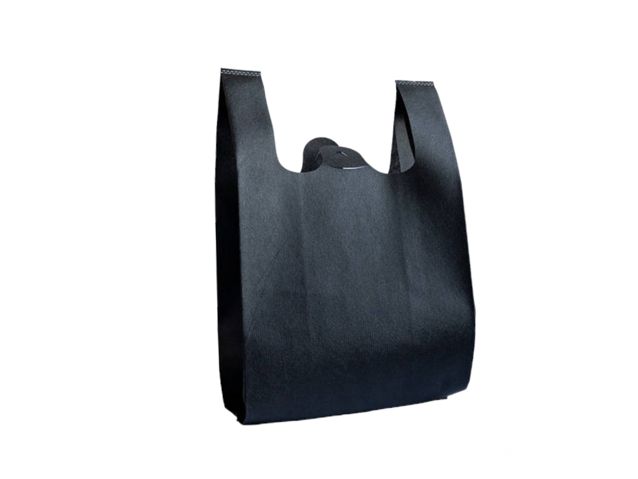 Еко сумка - майка зі спанбонду 23.5х34см чорна