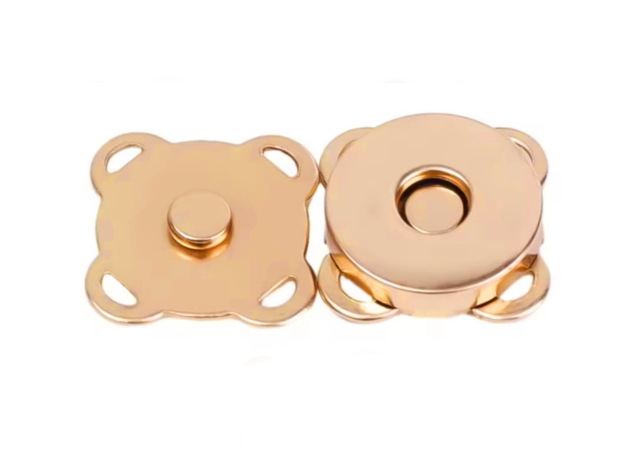 Кнопка магнитная 18мм пришивная золото