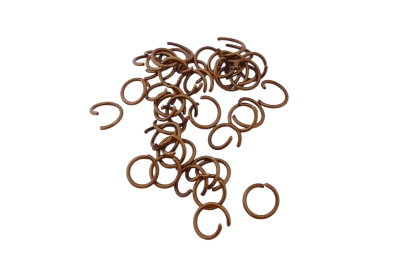 Соединительные колечки А-12 цветстарая латунь Цена за уп.50г