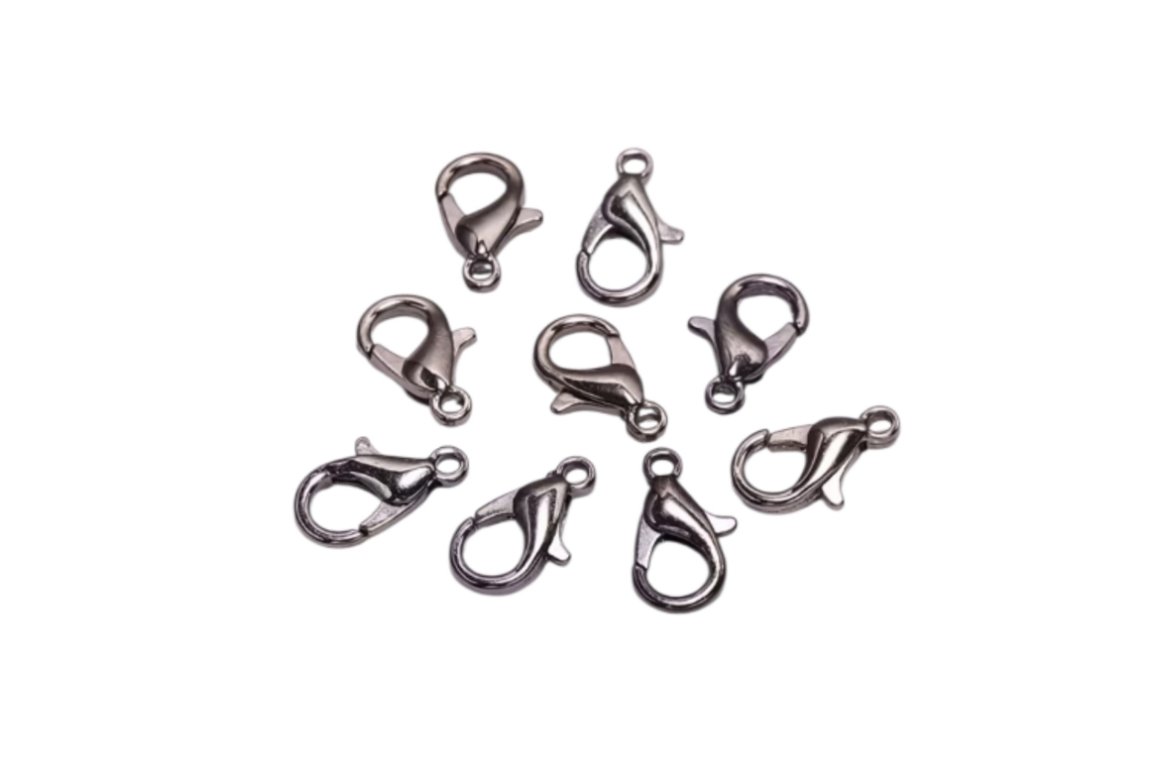 Замок-карабин А-45 карабин-коготь омара темный никель (уп.50шт)